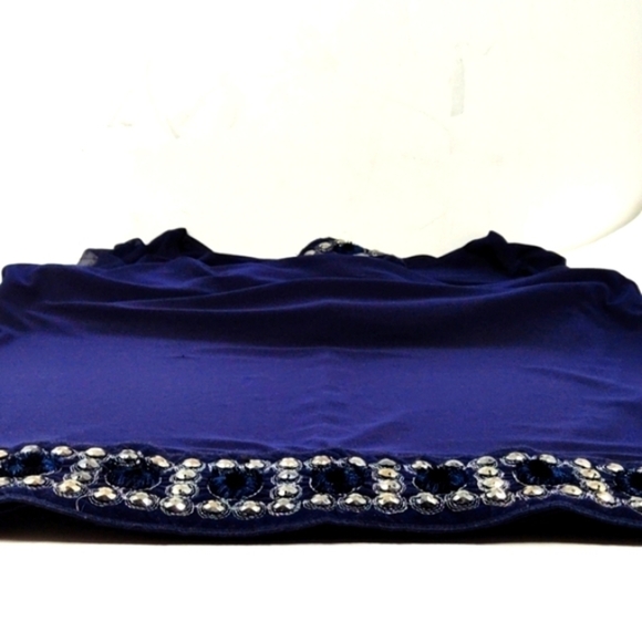 Tiana B. Evening shift dress Dark blue Size:4P - Picture 5 of 6